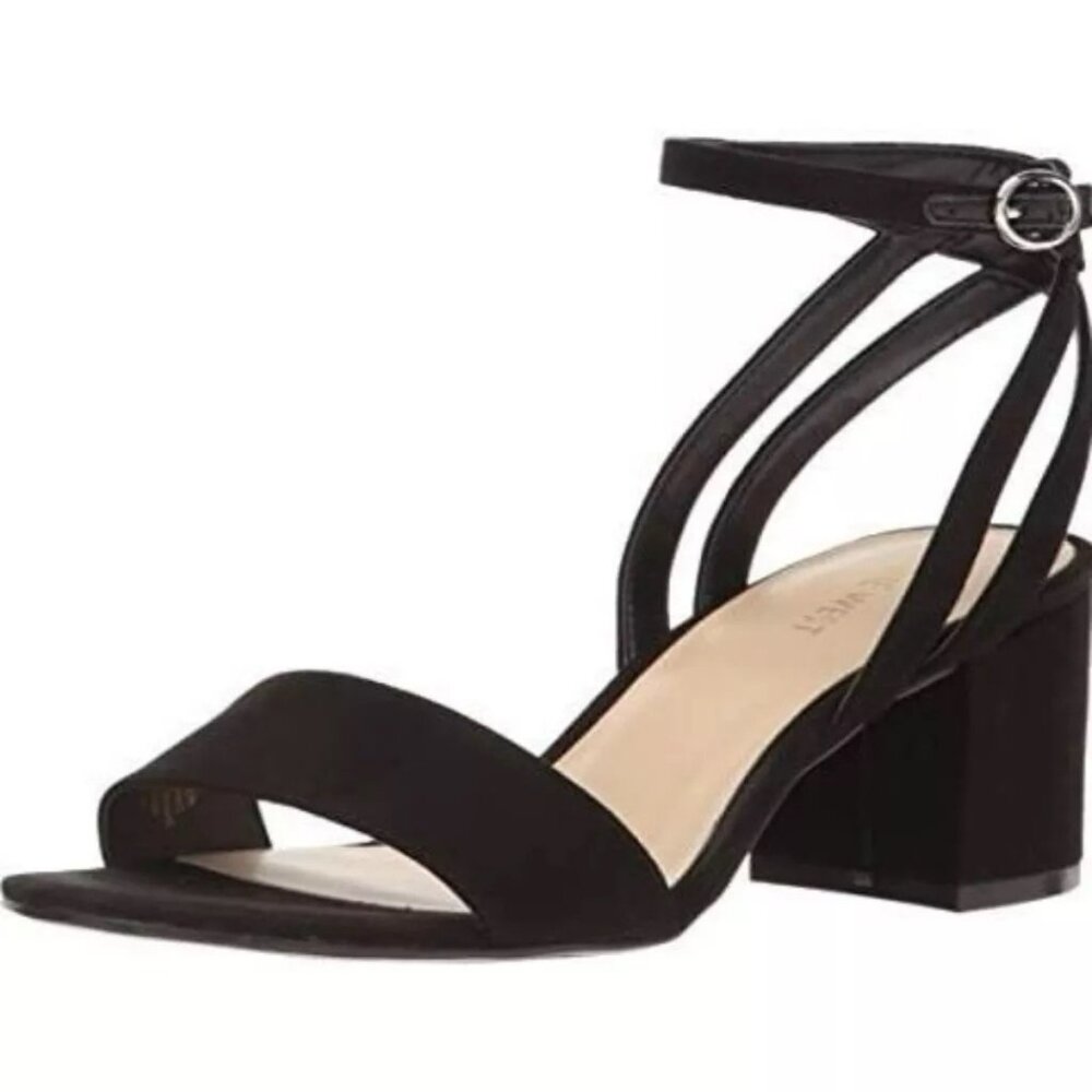 Nine West Galleto Black Block Heel Sandal